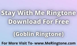 Stay With Me Ringtone Download For Free