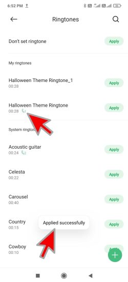 Step 10 of How to set different ringtone for dual sim in miui 12