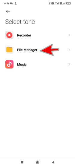 Step 5 of How to set different ringtone for dual sim in miui 12
