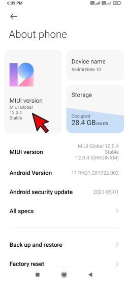 step number 1 of how to set different ringtone for different contact in miui 12 guide
