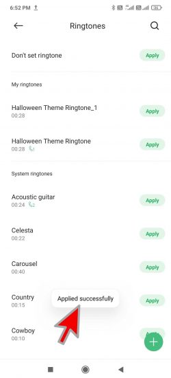 step number 10 of how to set different ringtone for different contact in miui 12 guide