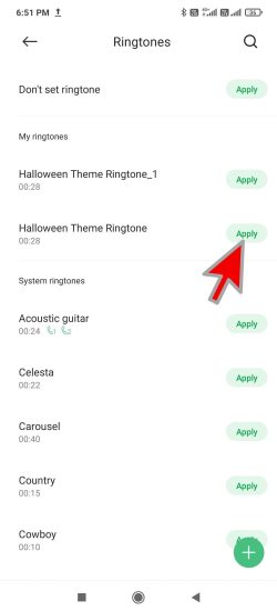 step number 9 of how to set different ringtone for different contact in miui 12 guide